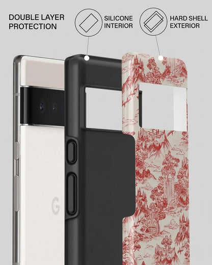 Red Toile Pixel 6 Pro Case