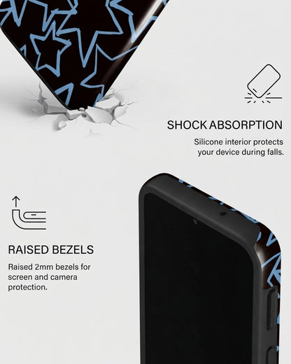 Neon Star Outline Samsung Galaxy A25 Case