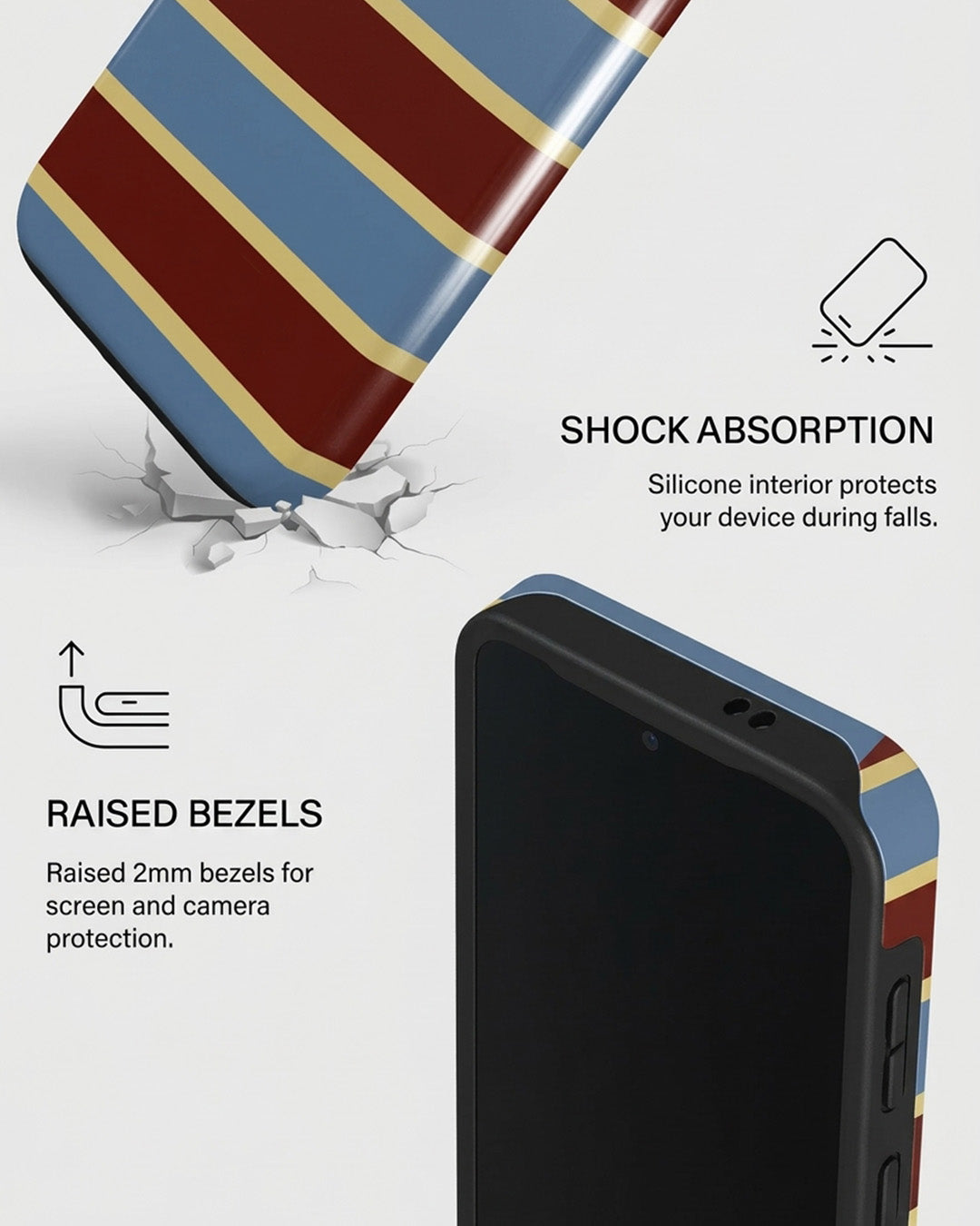 Samsung Galaxy S24 FE Striped Case