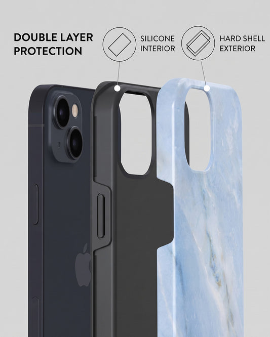 Sky Blue Marble iPhone 13 mini Case
