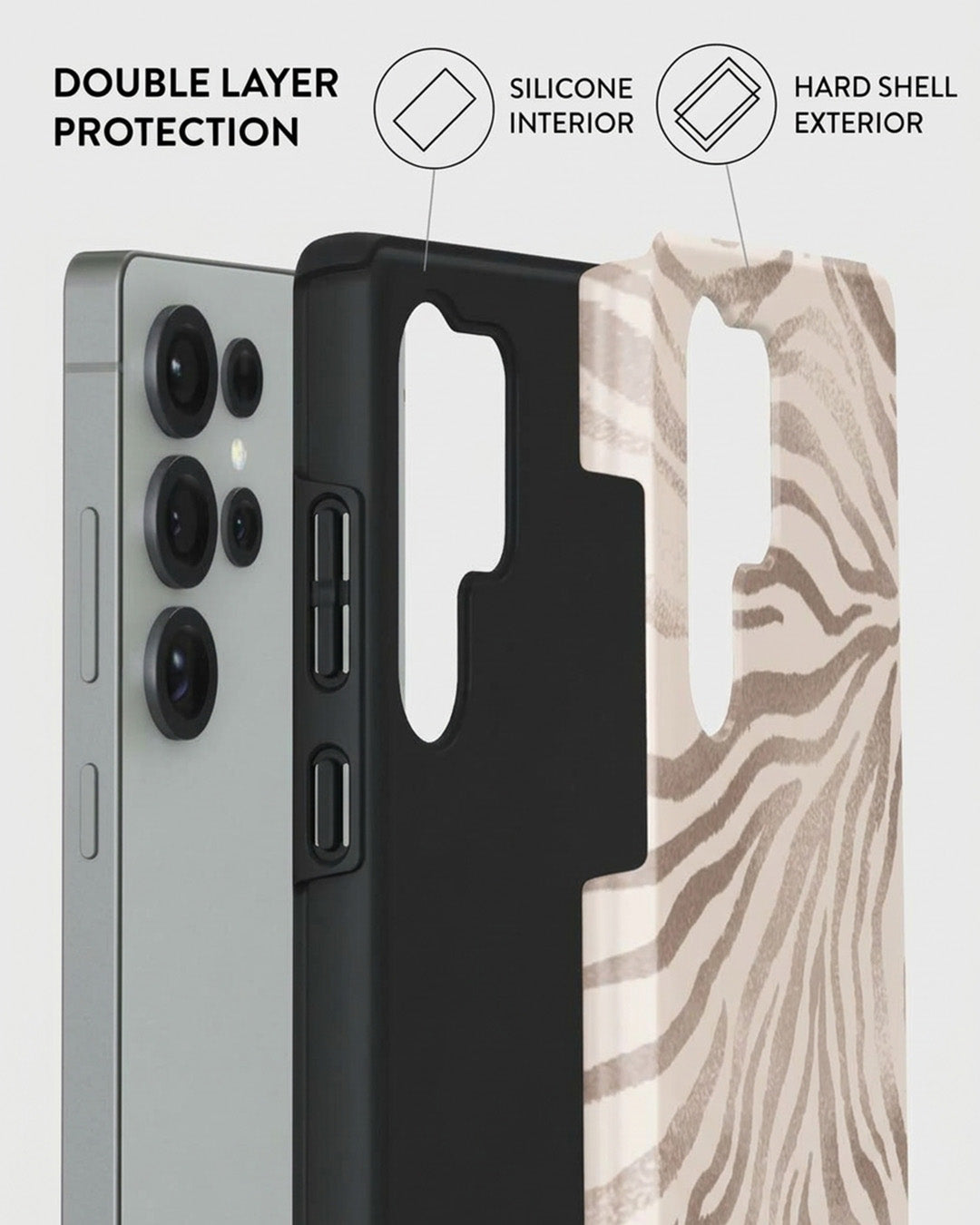 Zebra Print Case for Samsung Galaxy S25 Ultra