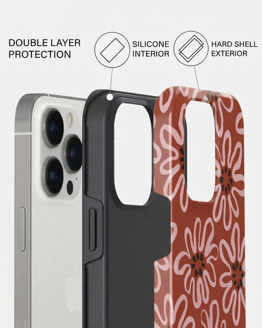 Terracotta Bloom iPhone 14 Pro Case