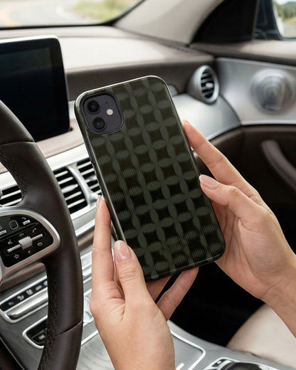 Olive Ikat iPhone 12 Case