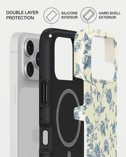 Blue Floral Toile iPhone 17 Pro Max Case