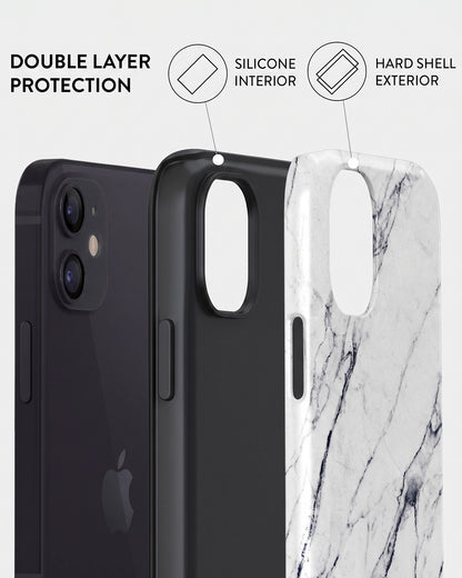 White Marble iPhone 12 Case