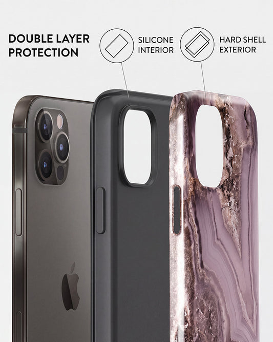 Mauve Agate Marble iPhone 12 Pro Case