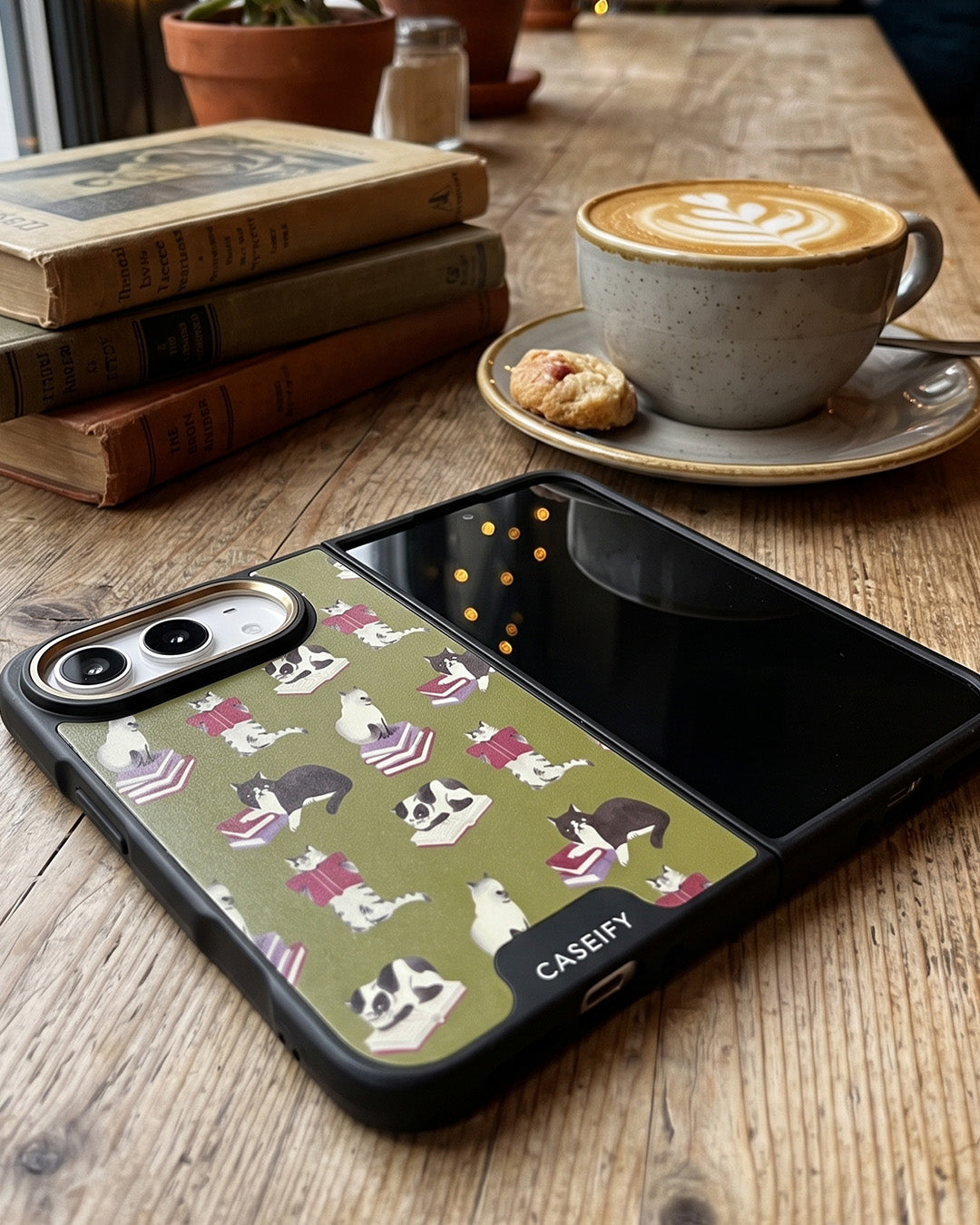 Olive Dog Print iPhone Duo Case