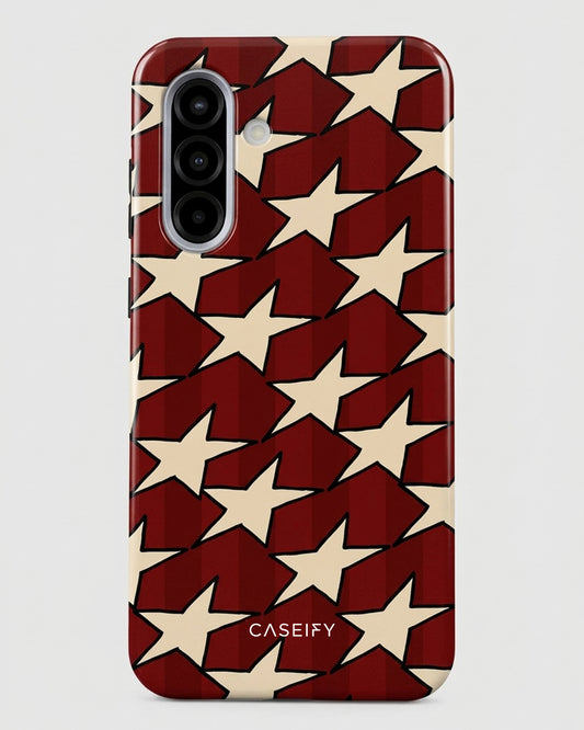 Galaxy A36 5G Maroon Star Case