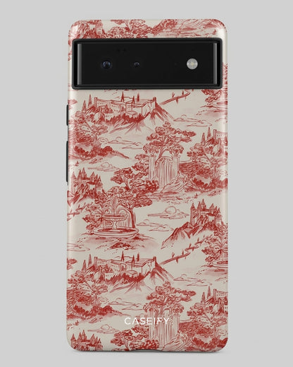Red Toile Pixel 6 Pro Case