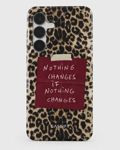 Leopard Quote Case for Samsung Galaxy S25 FE