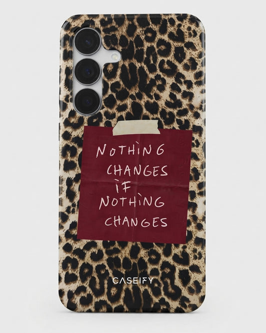 Leopard Quote Case for Samsung Galaxy S25 FE