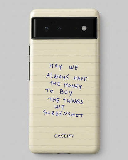 Notepad Quote Pixel 6 Pro Case