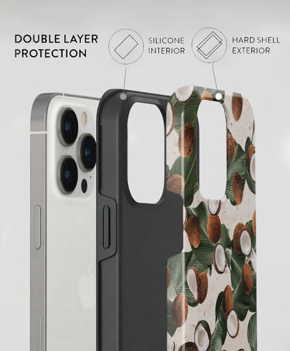 Coconut Print iPhone 14 Pro Case