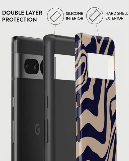 Navy Swirl Pixel 7 Pro