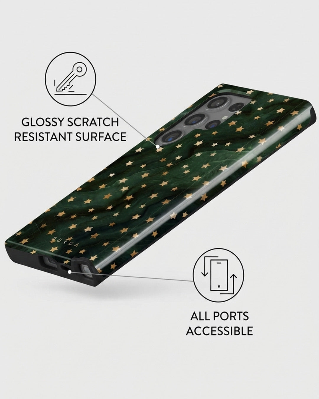 Samsung Galaxy S24 Star Print Shockproof Protective Case