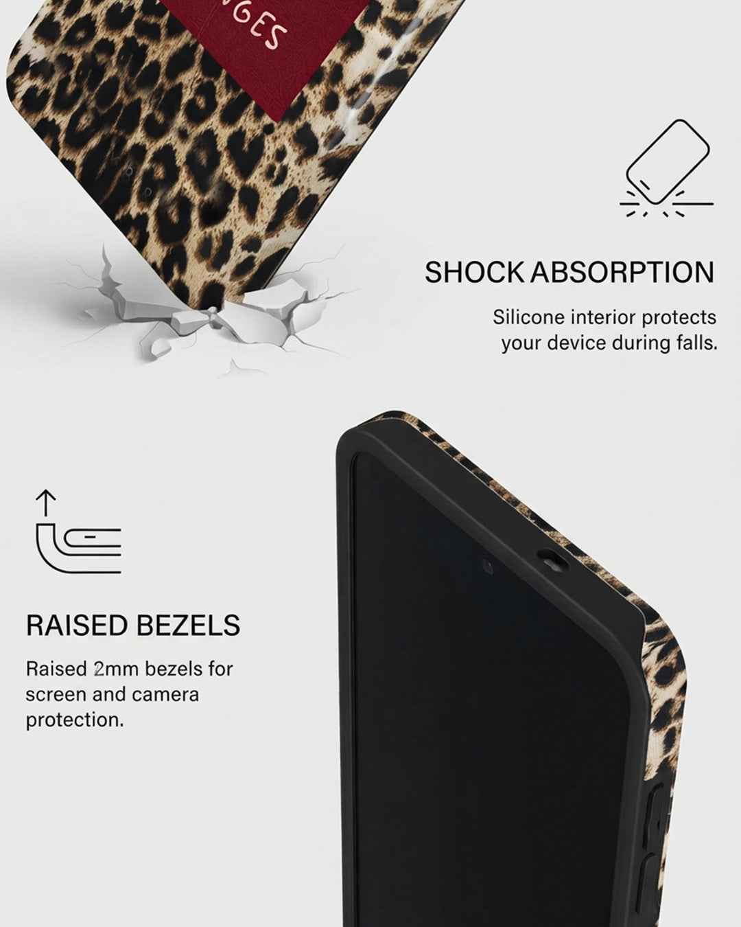 Leopard Quote Case for Samsung Galaxy S25 FE