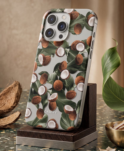 Coconut Print iPhone 14 Pro Case