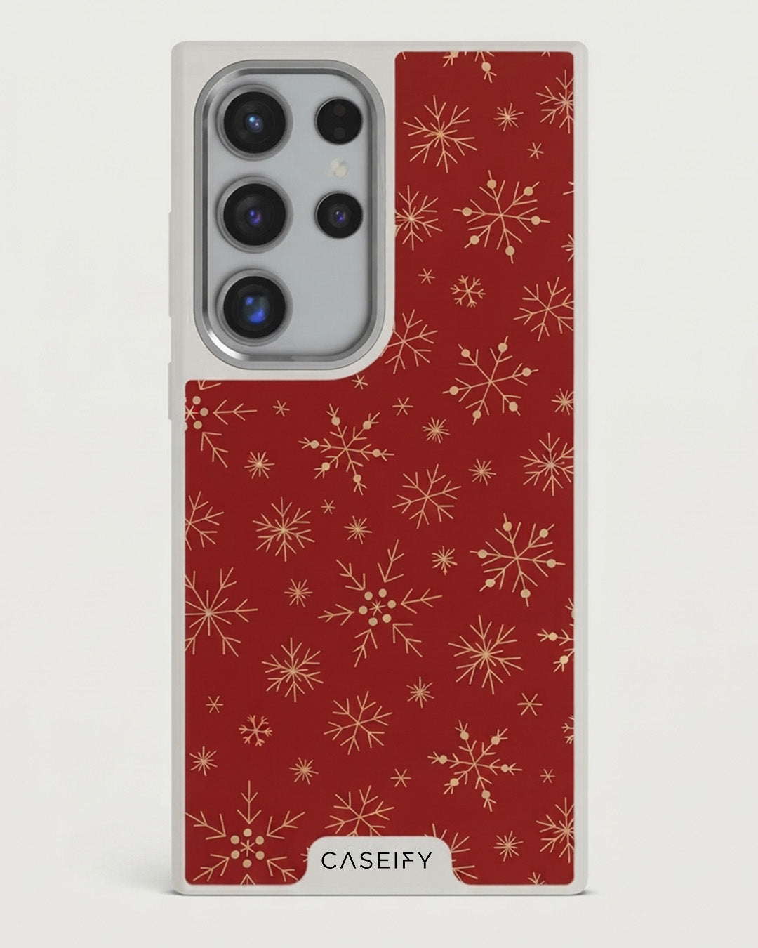 Red Snowflake Samsung Galaxy S24 Case