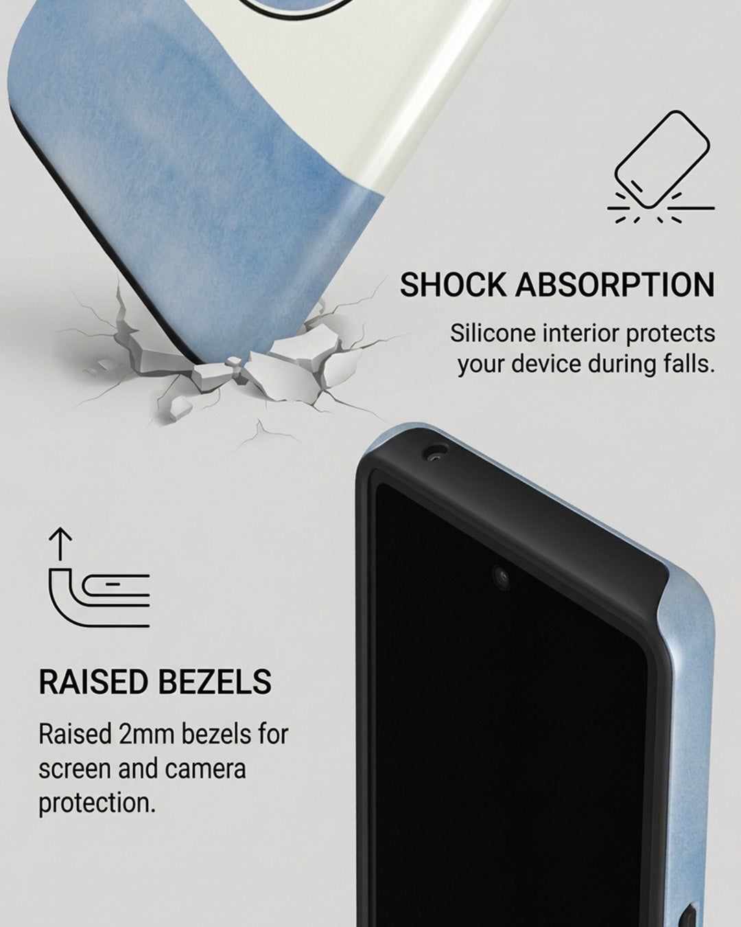 Fresh Milk Cow Blue Cream Glossy Google Pixel 7 Case