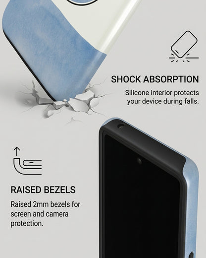 Fresh Milk Cow Blue Cream Glossy Google Pixel 7 Case