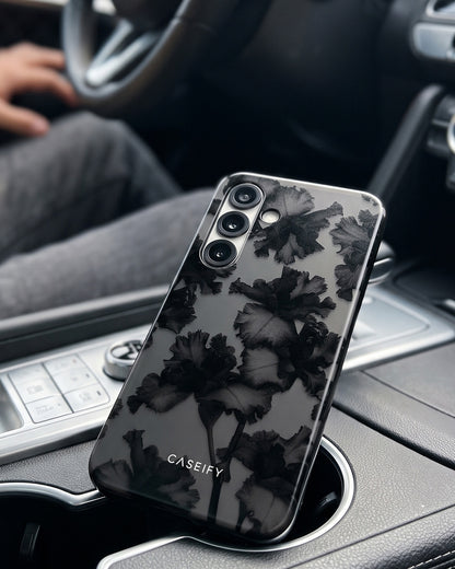 Galaxy S25 Black Floral Case