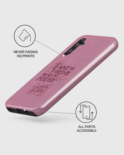 Dusty Rose Quote Samsung Galaxy A25 Case