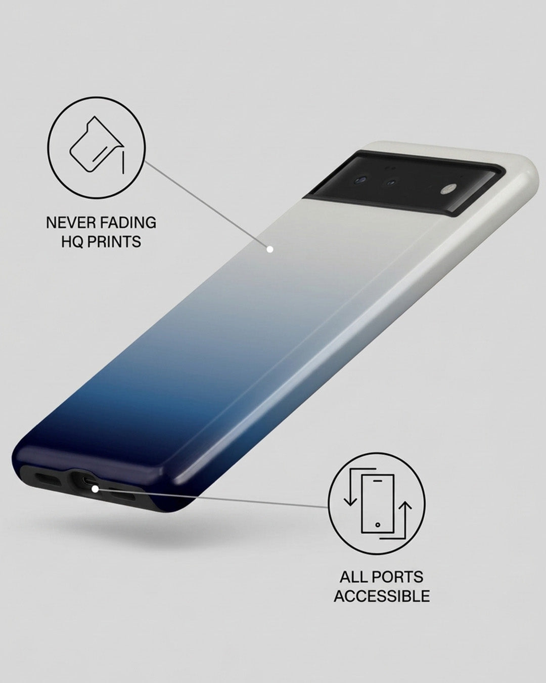 Blue Ombre Pixel 6a Case