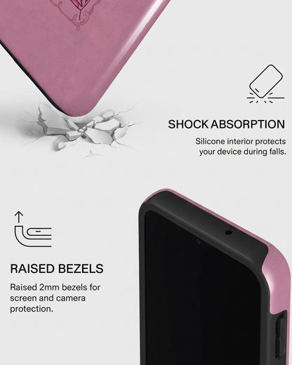 Dusty Rose Quote Samsung Galaxy A25 Case