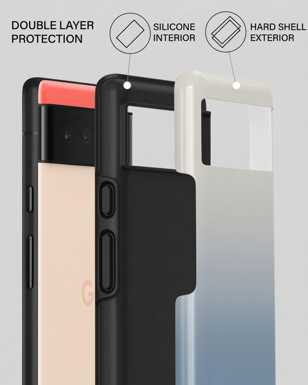 Blue Ombre Pixel 6a Case