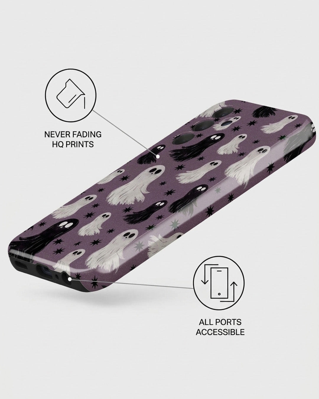 Cute Ghost Print Samsung Galaxy A15 5G Case