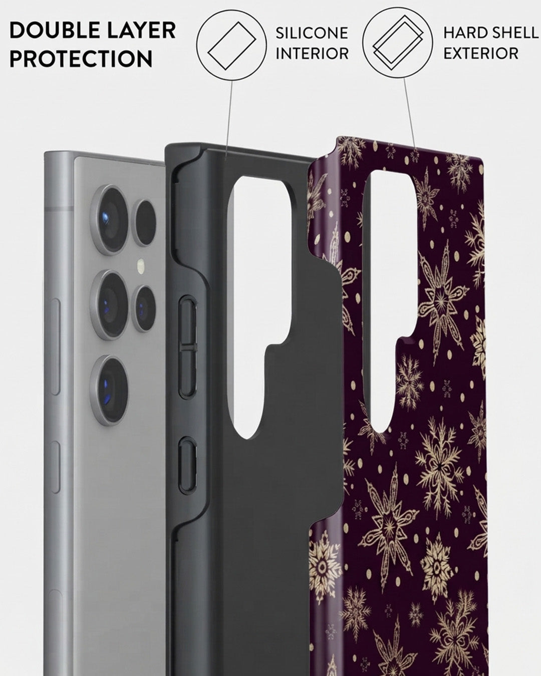 Galaxy S24 Ultra Snowflake Case