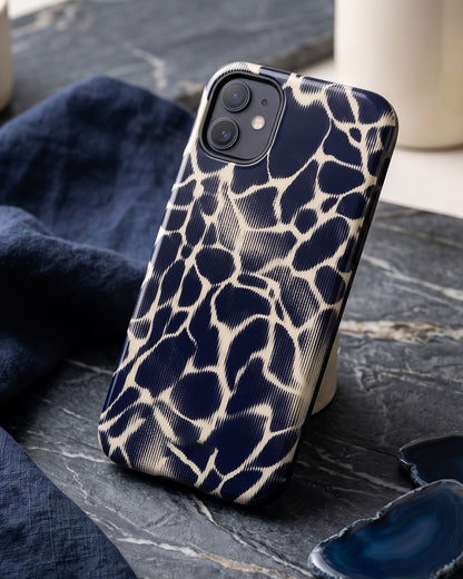 Navy Ikat iPhone 12 Case