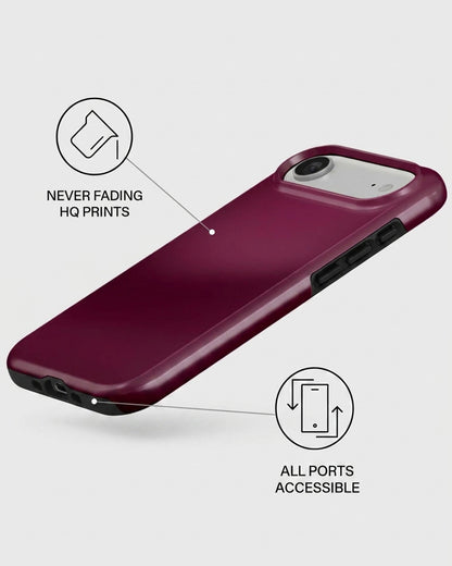 Wine Burgundy Glossy iPhone Air Case