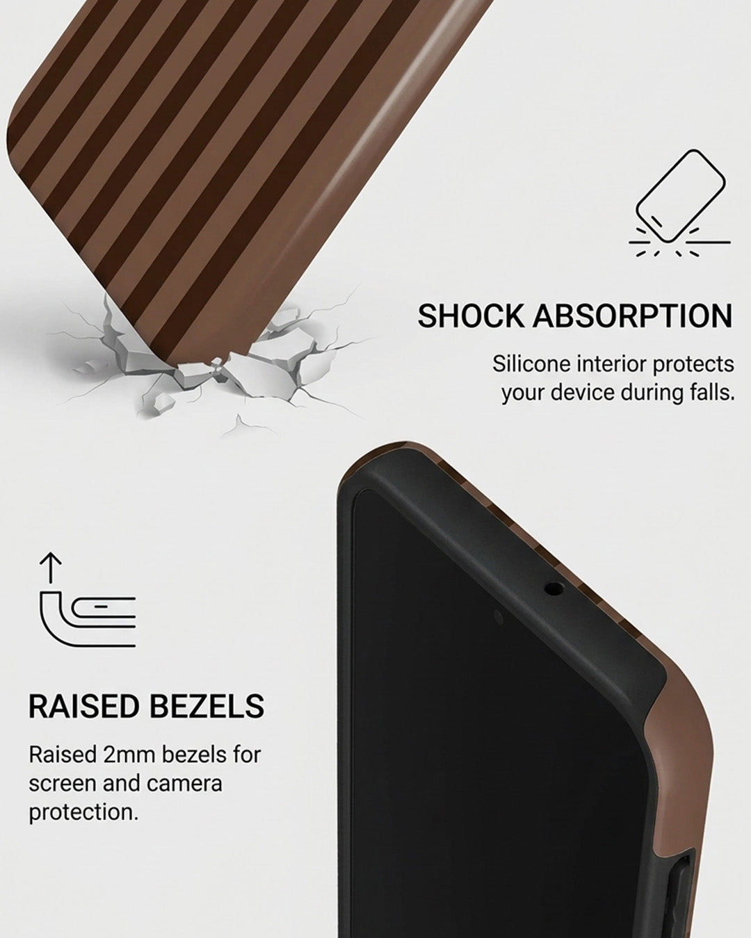 Brown Wood Stripe Samsung Galaxy A15 5G Case