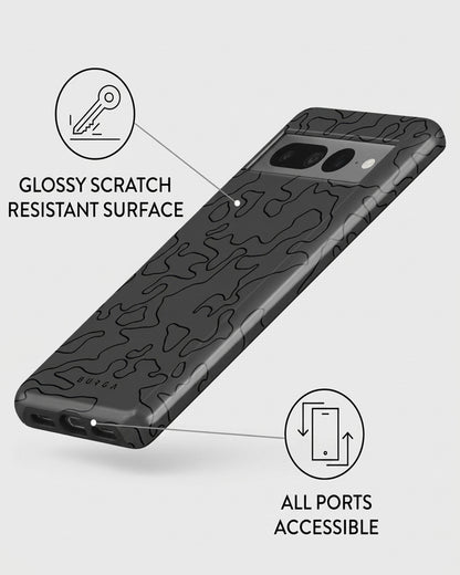 Black Topo Camo Pixel 7 Pro