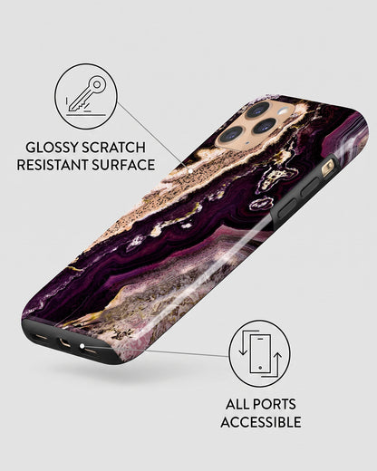 Plum Agate Marble iPhone 11 Pro Max Case