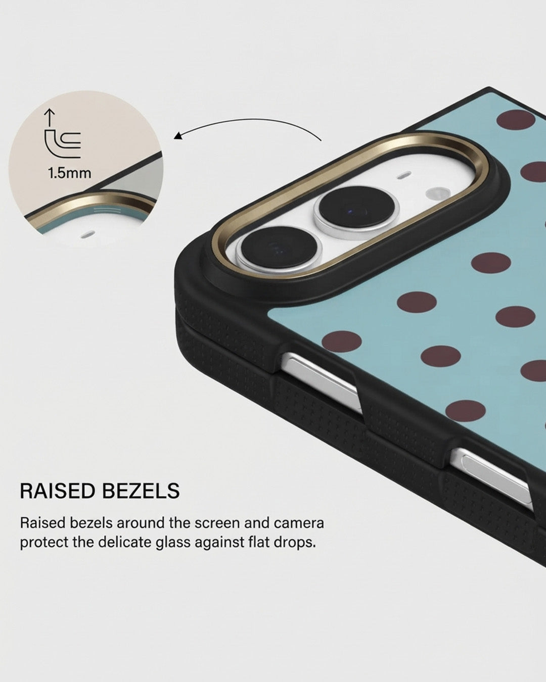 Mint Polka Dot iPhone Duo Case