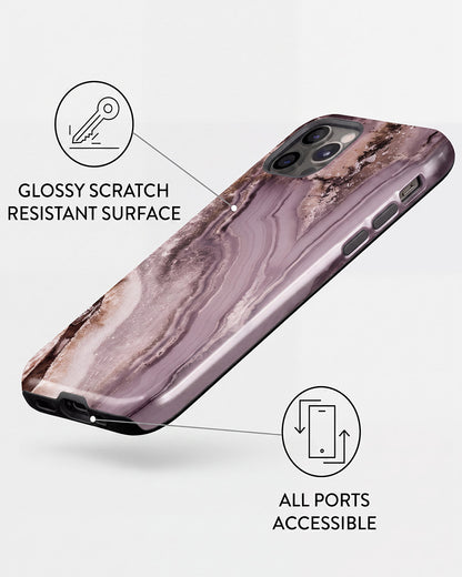 Mauve Agate Marble iPhone 12 Pro Case