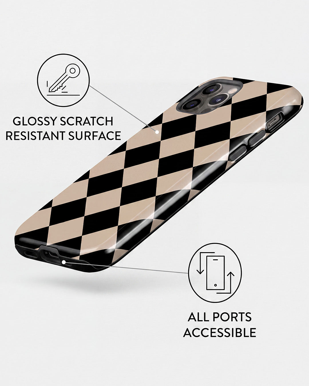 Smoke Grey Marble iPhone 12 Pro Max Case