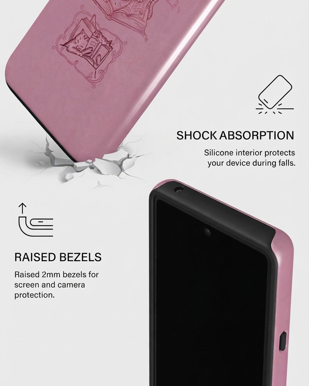 Take Me to Bed & Read Me Poetry Pink Matte Pixel 7 Case