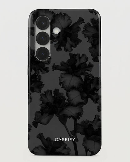 Galaxy S25 Black Floral Case