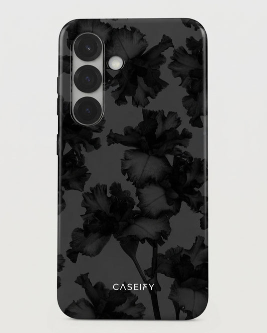 Galaxy S25 Black Floral Case