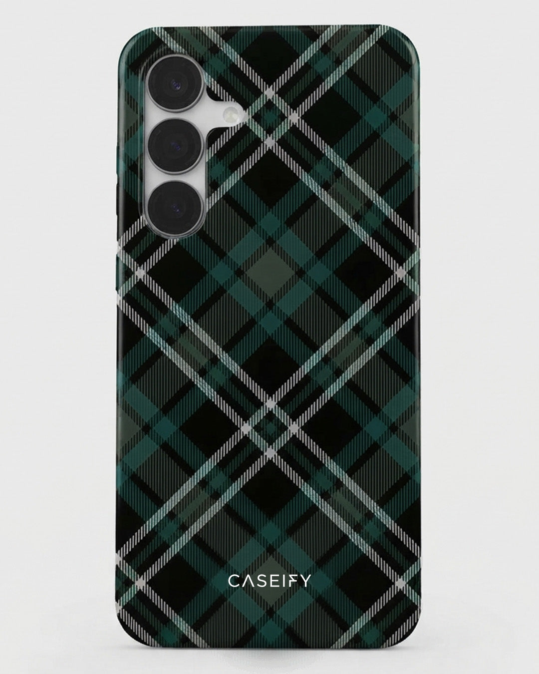 Green Plaid Case for Samsung Galaxy S25 FE