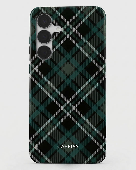 Green Plaid Case for Samsung Galaxy S25 FE