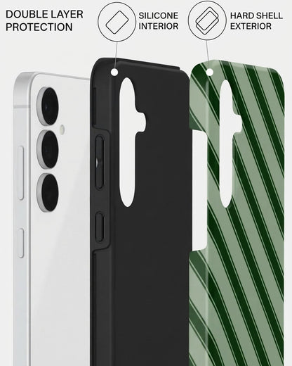 Green Striped Case for Samsung Galaxy S25 FE