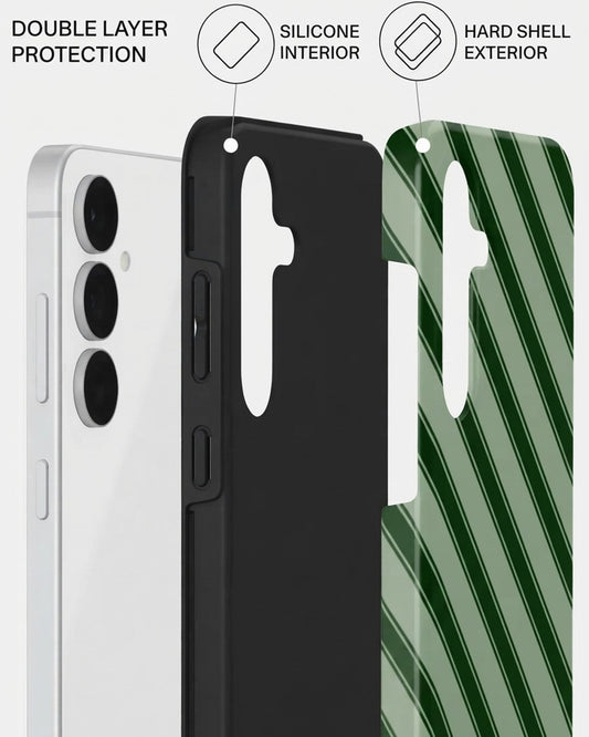 Green Striped Case for Samsung Galaxy S25 FE
