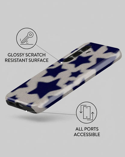 Navy Star Case for Samsung Galaxy S25 Plus