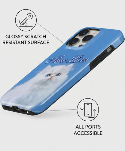 Nine Lives Cat iPhone 14 Pro Case