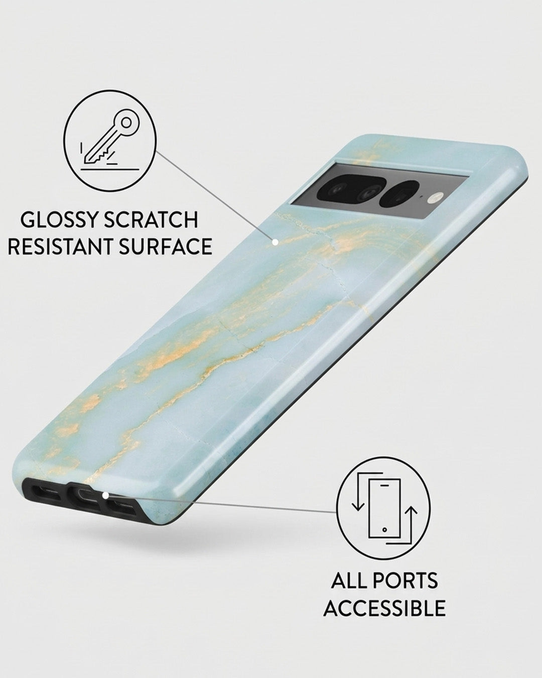 Mint Marble Pixel 7 Pro