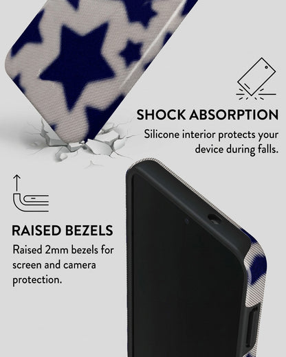 Navy Star Case for Samsung Galaxy S25 Plus